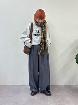 「アイテム（トートバッグ）」を使った、ayakaさん（レディース・158cm・20代）の秋コーディネート