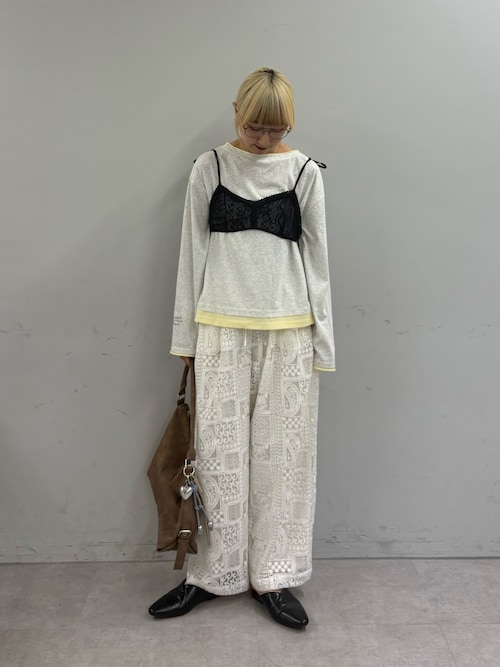 3サイズ展開】ボタニカルワイドイージーレースパンツ（その他パンツ