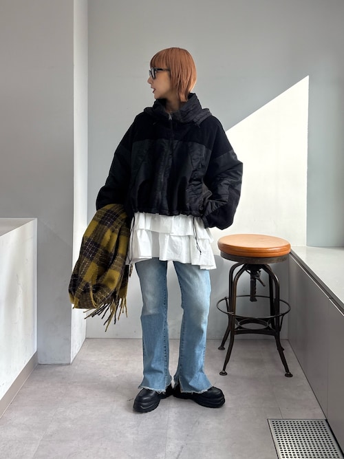 セール】【etsinta/エシンタ】リメイク裾フリルスウェット（Tシャツ