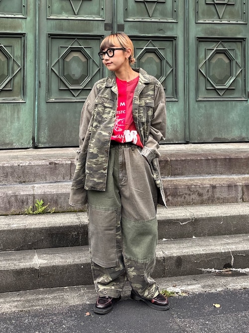 A*u様 【etsinta／エシンタ】リメイク切り替えミリタリーパンツ セール】【etsinta／エシンタ】リメイク切り替えミリタリーパンツ