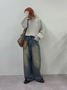 「アイテム（トートバッグ）」を使った、ayakaさん（レディース・158cm・20代）の秋コーディネート