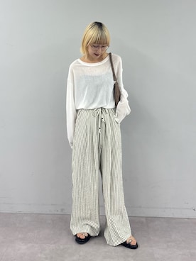 「CIAOPANIC TYPY（チャオパニックティピー）のアイテム（その他パンツ）」を使った、ayakaさん（レディース・158cm）の春コーディネート