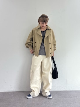 「CIAOPANIC TYPY（チャオパニックティピー）のアイテム（パンツ）」を使った、ayakaさん（レディース・158cm）の春コーディネート