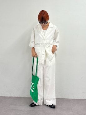 「SEADAM（シーダム）のアイテム」を使った、ayakaさん（レディース・158cm）の夏コーディネート