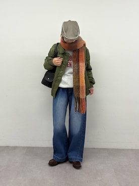 「アイテム（ブルゾン）」を使った、ayakaさん（レディース・158cm・20代）の冬コーディネート