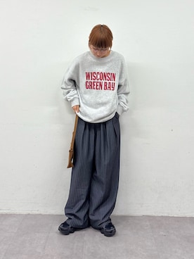 「スラックスパンツ」｜ayakaさん（レディース・158cm）の秋コーディネート