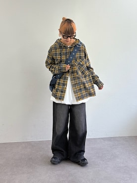 「アイテム（トートバッグ）」を使った、ayakaさん（レディース・158cm・20代）の秋コーディネート