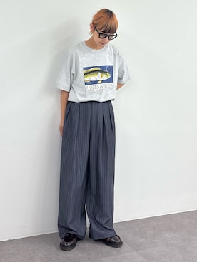 「アイテム（スラックス）」を使った、ayakaさん（レディース・158cm・20代）の夏コーディネート