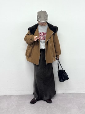 「アイテム（バッグ）」を使った、ayakaさん（レディース・158cm・20代）の冬コーディネート