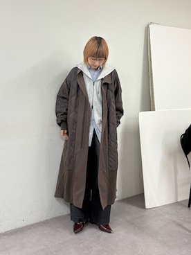 「アイテム（モッズコート）」を使った、ayakaさん（レディース・158cm）の冬コーディネート