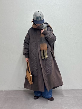 「アイテム（モッズコート）」を使った、ayakaさん（レディース・158cm）の秋コーディネート