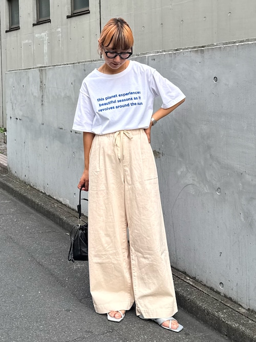 梨地アソートプリント半袖TEE