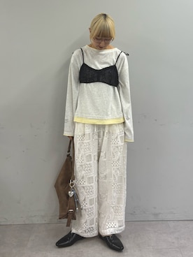 「CIAOPANIC TYPY（チャオパニックティピー）のアイテム（シューズ）」を使った、ayakaさん（レディース・158cm）の春コーディネート