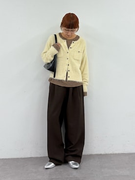 「アイテム（スラックス）」を使った、ayakaさん（レディース・158cm・20代）の秋コーディネート