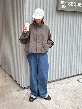 「アイテム（ナイロンジャケット）」を使った、ayakaさん（レディース・158cm・20代）の秋コーディネート