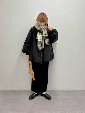 「アイテム（マフラー）」を使った、ayakaさん（レディース・158cm・20代）の冬コーディネート