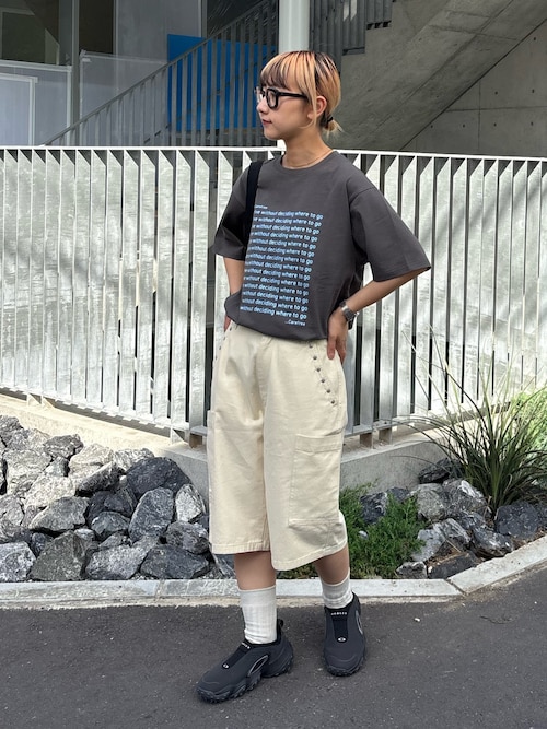 【UNISEX】ハーフスタッズカーゴパンツ