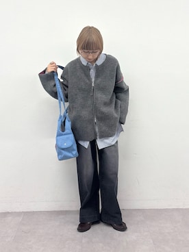 「アイテム（デニムパンツ）」を使った、ayakaさん（レディース・158cm・20代）の冬コーディネート