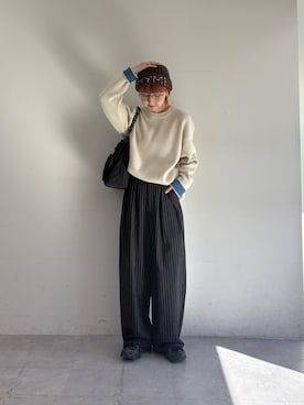 「アイテム（トートバッグ）」を使った、ayakaさん（レディース・158cm・20代）の秋コーディネート