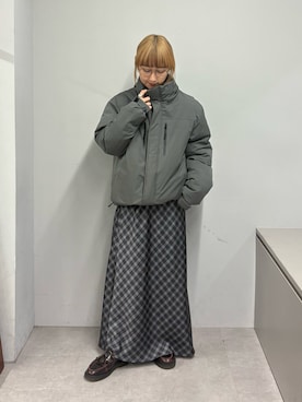 「CIAOPANIC TYPY（チャオパニックティピー）のアイテム（ダウンジャケット/コート）」を使った、ayakaさん（レディース・158cm）の冬コーディネート