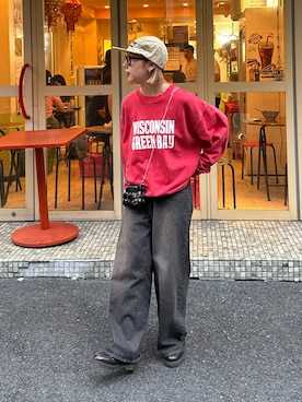 「アイテム（スウェット）」を使った、ayakaさん（レディース・158cm）の秋コーディネート