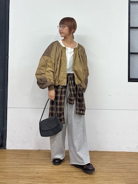 「スウェットパンツ」｜ayakaさん（レディース・158cm）の秋コーディネート