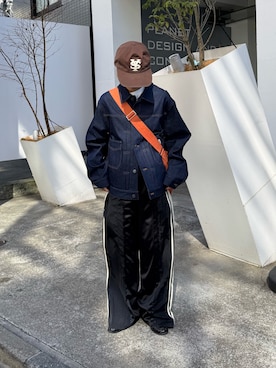 「GEVACO（ゲバコ）のアイテム」を使った、ayakaさん（レディース・158cm）の冬コーディネート