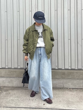 「アイテム（ジャケット/アウター）」を使った、ayakaさん（レディース・158cm・20代）の秋コーディネート