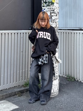 「アイテム（スウェット）」を使った、ayakaさん（骨格ウェーブ・レディース・158cm）の秋コーディネート