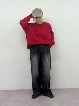 「アイテム（デニムパンツ）」を使った、ayakaさん（レディース・158cm・20代）の冬コーディネート