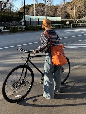 「CIAOPANIC TYPY（チャオパニックティピー）のアイテム（バッグ）」を使った、ayakaさん（レディース・158cm）の春コーディネート