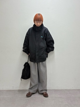 「アイテム（ナイロンジャケット）」を使った、ayakaさん（レディース・158cm）の秋コーディネート