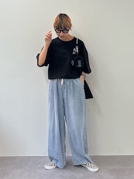 「メガネ女子」｜ayakaさん（レディース・158cm）の春コーディネート