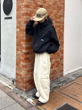 「CIAOPANIC TYPY（チャオパニックティピー）のアイテム（パンツ）」を使った、ayakaさん（レディース・158cm）の冬コーディネート