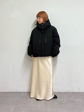 「アイテム（ダウンジャケット/コート）」を使った、ayakaさん（レディース・158cm）の秋コーディネート