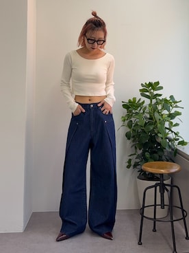 「GUNZE（グンゼ）のアイテム」を使った、ayakaさん（レディース・158cm）の春コーディネート