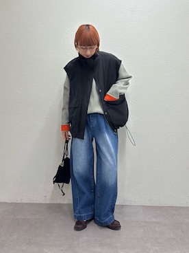 「アイテム（ブルゾン）」を使った、ayakaさん（レディース・158cm）の秋コーディネート