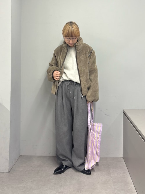 セール】【ぬくかる】2WAYふわボアスタンドジャケット（ブルゾン