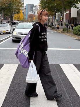 「CIAOPANIC TYPY（チャオパニックティピー）のアイテム（トートバッグ）」を使った、ayakaさん（レディース・158cm）の冬コーディネート