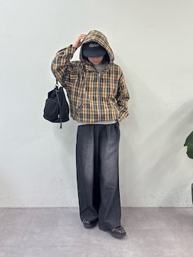 「アイテム（トートバッグ）」を使った、ayakaさん（レディース・158cm）の秋コーディネート