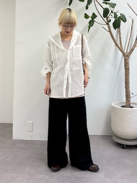 「CIAOPANIC TYPY（チャオパニックティピー）のアイテム（スラックス）」を使った、ayakaさん（レディース・158cm）の春コーディネート