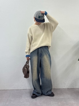 「アイテム（トートバッグ）」を使った、ayakaさん（レディース・158cm・20代）の秋コーディネート