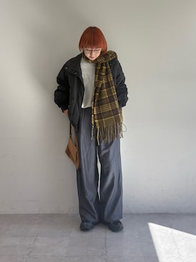 「アイテム（マフラー）」を使った、ayakaさん（レディース・158cm・20代）の秋コーディネート