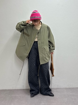 「アイテム（モッズコート）」を使った、ayakaさん（レディース・158cm）の冬コーディネート