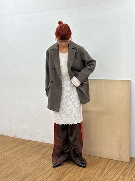 「アイテム（スウェットパンツ）」を使った、ayakaさん（レディース・158cm）の秋コーディネート