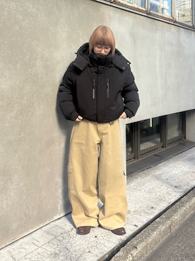 「CIAOPANIC TYPY（チャオパニックティピー）のアイテム（ダウンジャケット/コート）」を使った、ayakaさん（レディース・158cm）の冬コーディネート