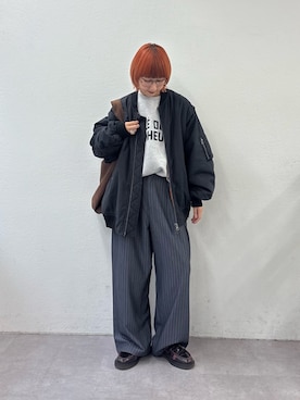 「アイテム（トートバッグ）」を使った、ayakaさん（レディース・158cm）の秋コーディネート