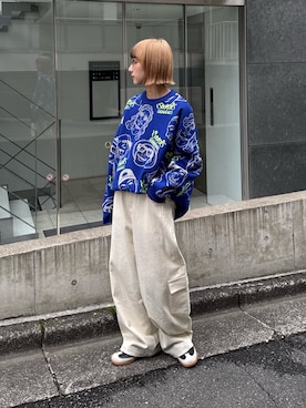 「CIAOPANIC TYPY（チャオパニックティピー）のアイテム（パンツ）」を使った、ayakaさん（レディース・158cm）の春コーディネート