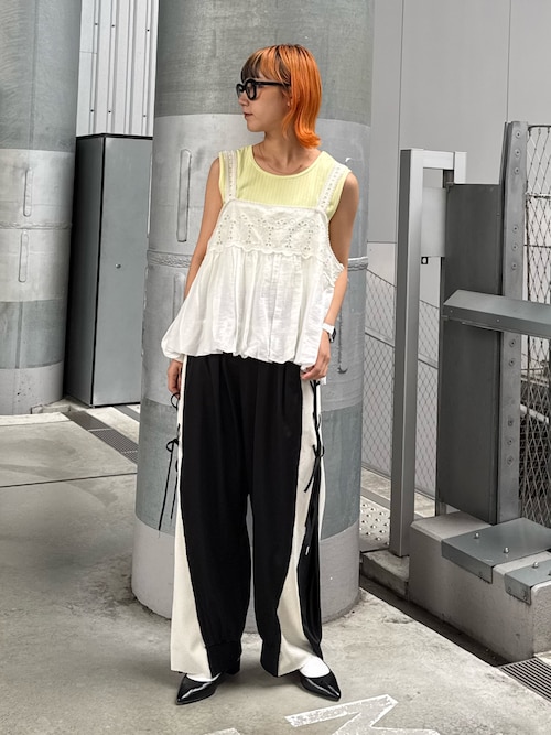 【WEB限定】【india】カットワークレースバルーンキャミソール