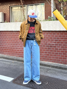 「アイテム（スウェット）」を使った、ayakaさん（レディース・158cm）の冬コーディネート